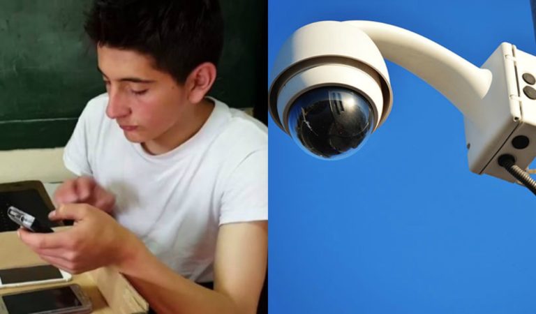 ESTUDIANTE HACE CÁMARAS DE SEGURIDAD CON CELULARES VIEJOS