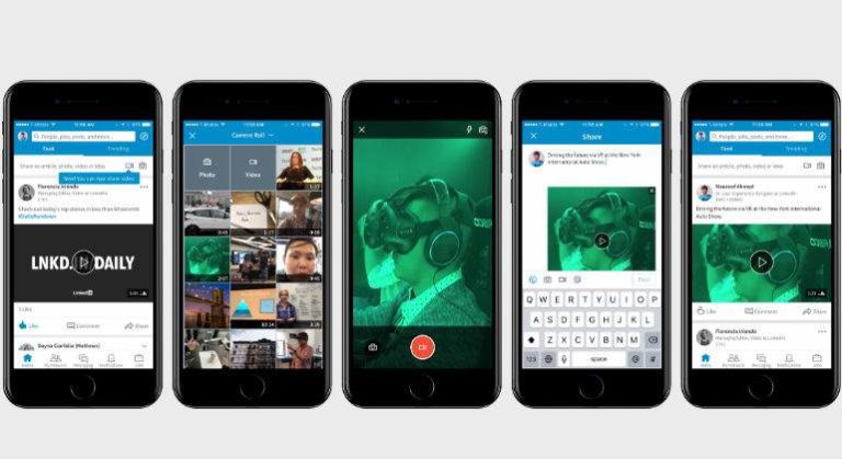 LINKEDIN INTRODUCE LOS VÍDEOS NATIVOS Y UN ICONO DE ESTADO PARA INICIAR CONVERSACIONES