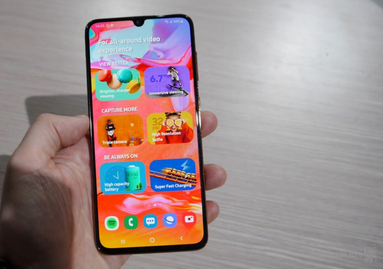 EL SAMSUNG GALAXY A70 SE ACTUALIZA CON MEJORAS EN CÁMARA Y SEGURIDAD